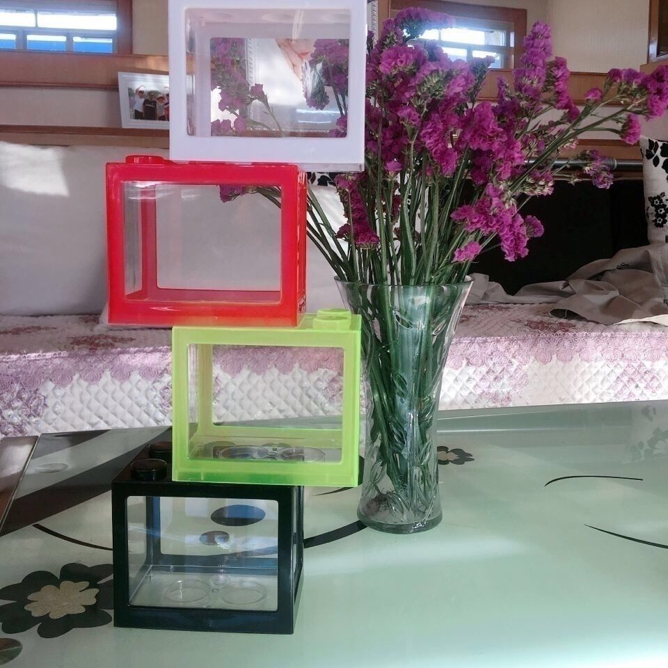 Aquarium Fish Tank Mini Building Blocks Spider Box Home Decor