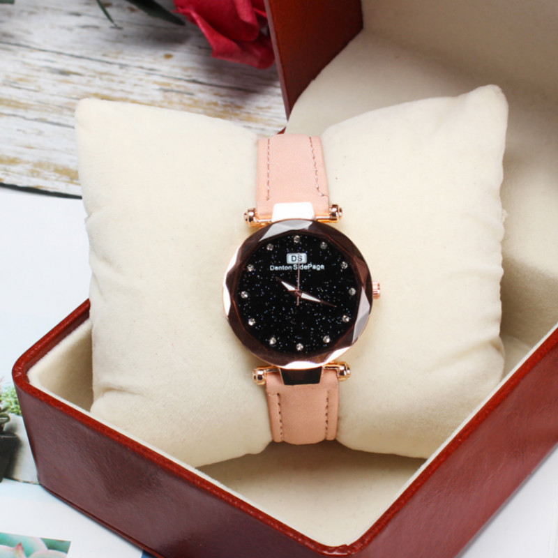 Star Sky 12 Diamond Belt watches for women student ladies youth creative fashion watchs watche