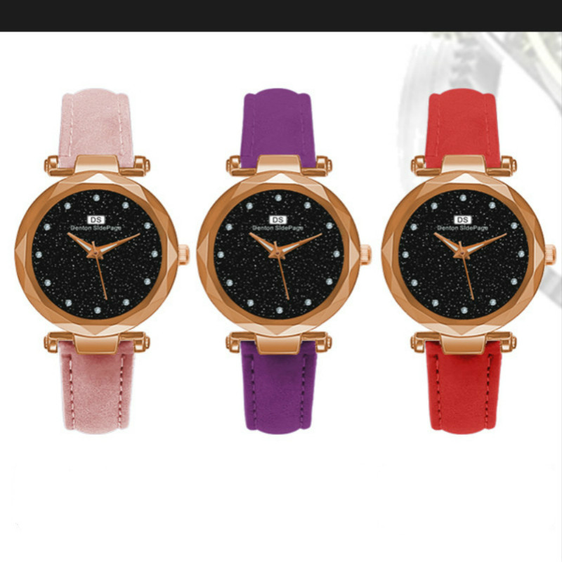 Star Sky 12 Diamond Belt watches for women student ladies youth creative fashion watchs watche