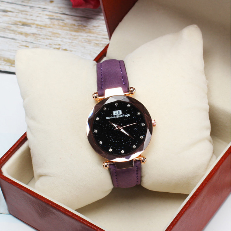Star Sky 12 Diamond Belt watches for women student ladies youth creative fashion watchs watche