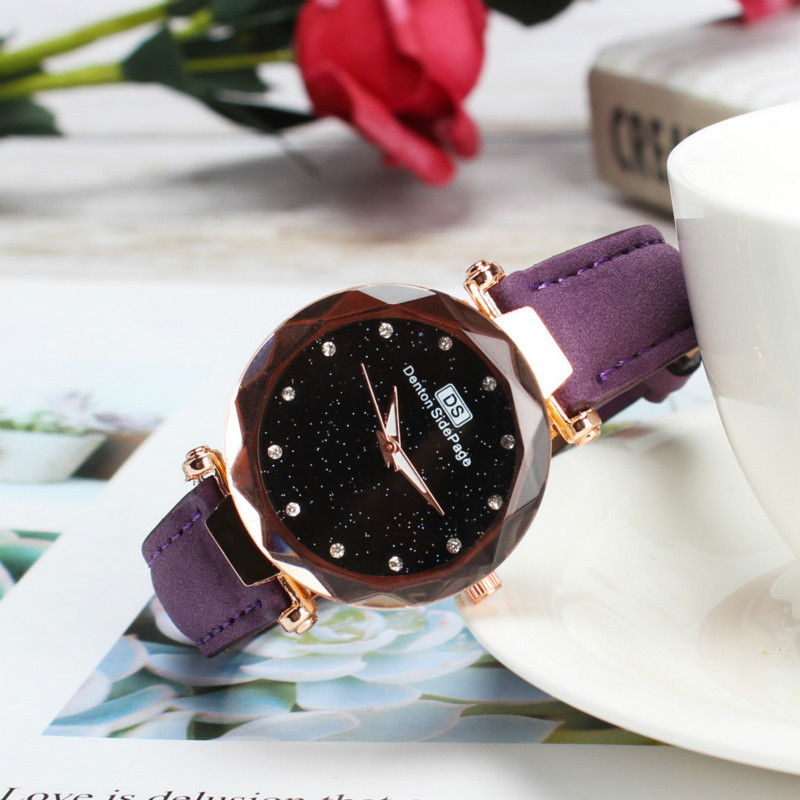 Star Sky 12 Diamond Belt watches for women student ladies youth creative fashion watchs watche