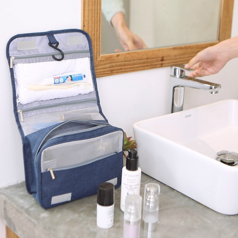 Fashion cationic travel storage wash bag outdoor makeup storage bag hanging wash bag men and women