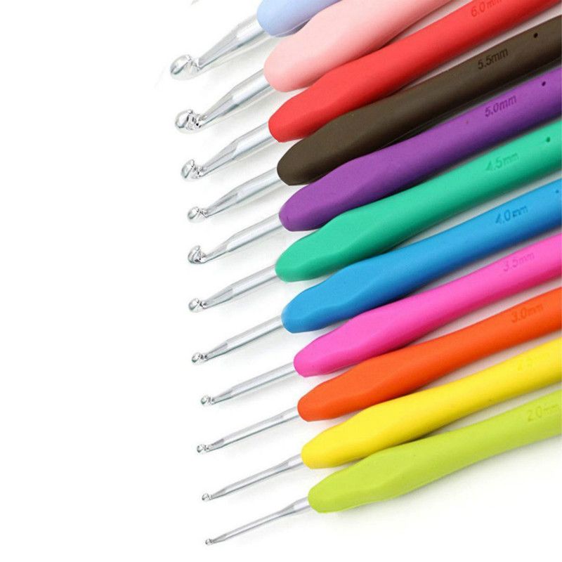 30Pcs/set Crochet Hooks Storage Bag Weave Craft Sewing Needles Sweater Knitting Tools Accessories