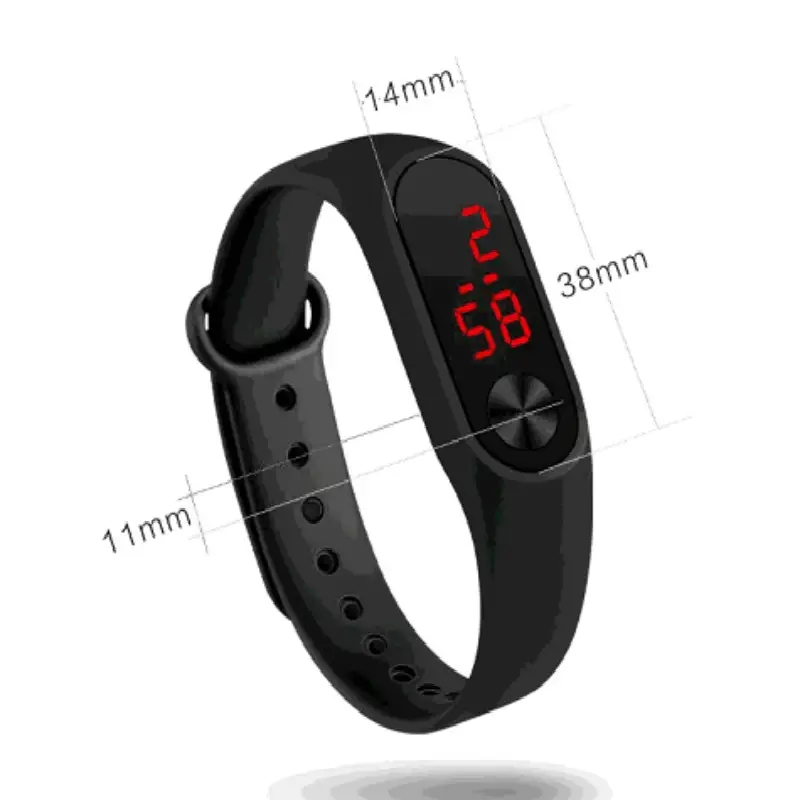 Fashion leds bracelets watches men and women sports electronic watches for kids and girls or ladies