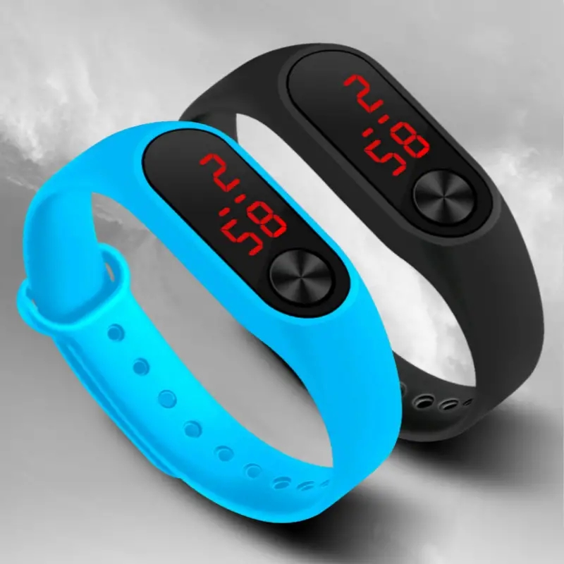 Fashion leds bracelets watches men and women sports electronic watches for kids and girls or ladies