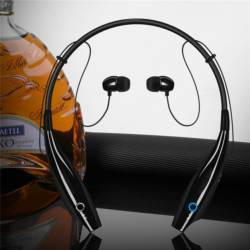 Wireless sports bluetooth collar clip neck hanging earplugs bluetooth earphones for phones