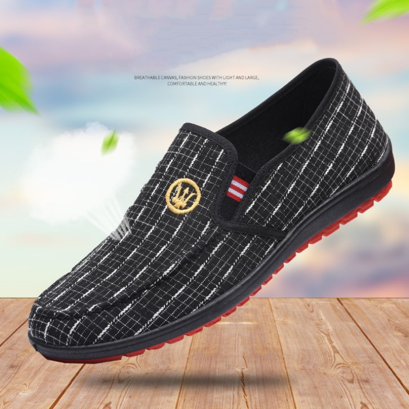 New Canvas Shoes Men's Shoes Cloth Shoes Soft Sole  Men's Casual Slacker Shoes Sports Running Shoes Athletic