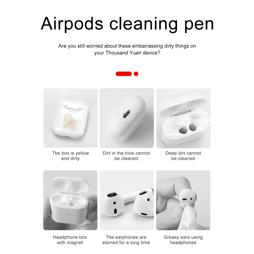 Cleaner Kit for Airpods Pro 1 2 earbuds Cleaning Pen brush Bluetooth Earphones Case Cleaning Tools for Huawei Samsung MI