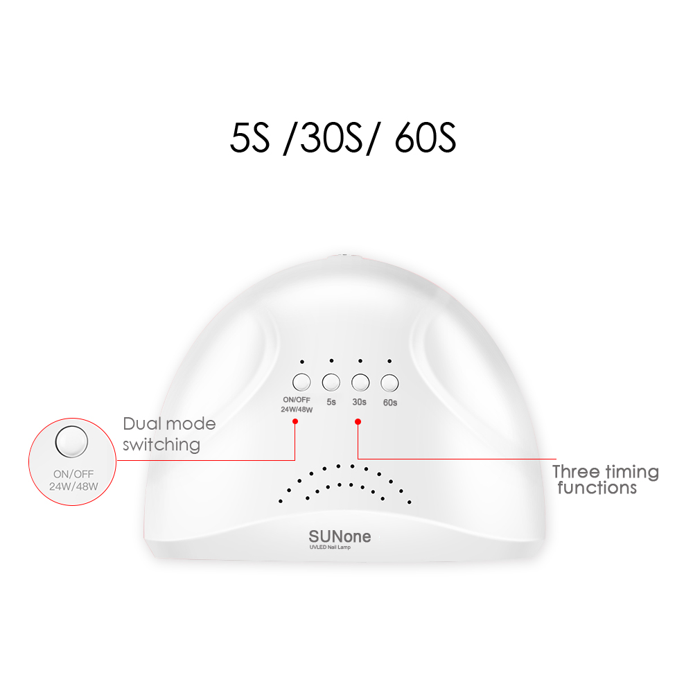 48W/30 LEDS Nail Dryer Machine Nails Lamp Dual-light Source Phototherapy Lamp For Drying UV Nails Gel Polish Manicure Tools