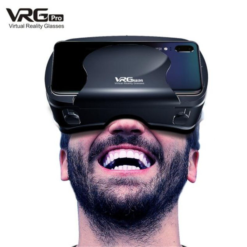 Original VR Virtual Reality 3D Glasses Box Stereo VR Google Cardboard Headset Helmet for IOS Android Smartphone,Wireless Rocker