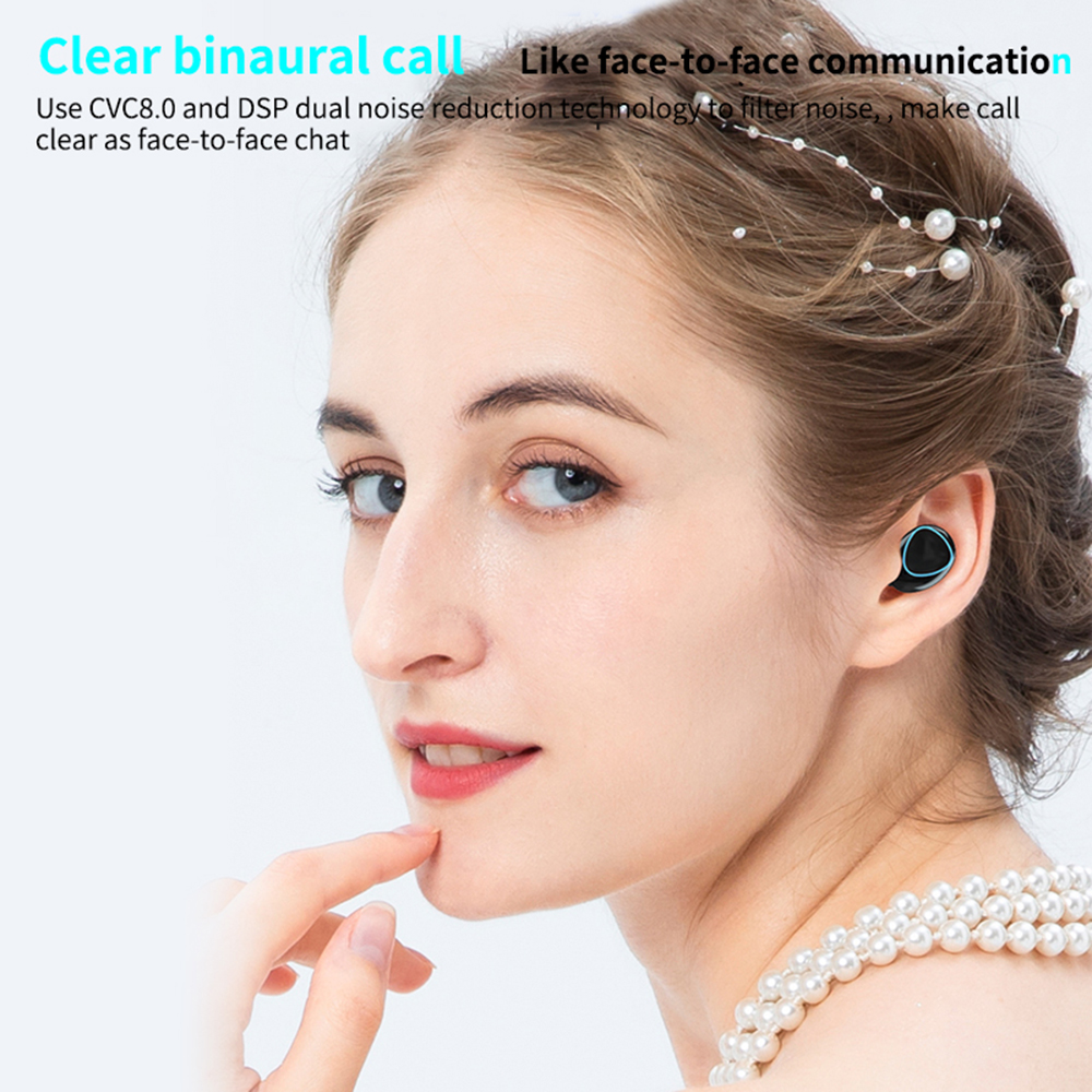 M10 Wireless TWS Earphone Business Bluetooth Earphone Power Digital Display 5.3 Sports Hanging Ear Touch Earphone Waterproof
