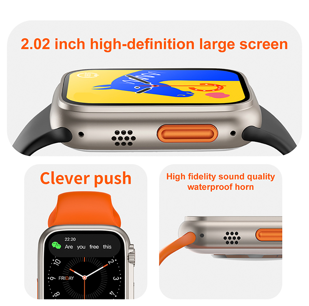 T900 Ultra Big MAX 2.09 inch 49MM Series 8 Smart Watch NFC Access Blood Oxygen Bluetooth Call Sport SmartwatchesFor IOS Android