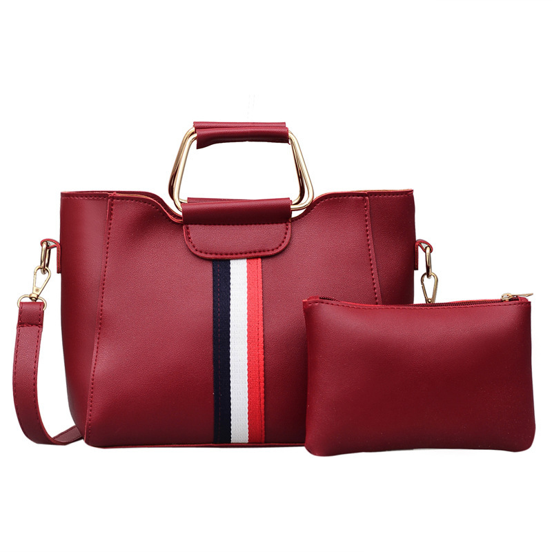 Wholesale Two-piece PU Hand Bag All-in-one Multi-functional Single Shoulder Slant Bag Set