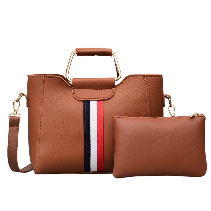 Wholesale Two-piece PU Hand Bag All-in-one Multi-functional Single Shoulder Slant Bag Set
