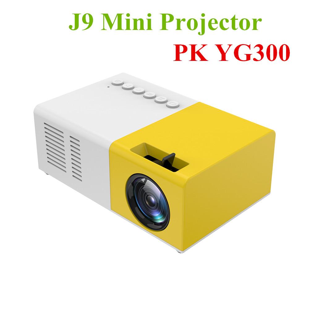 Fashion Online J9 LED 1080P HD Ultra Projectors Support Cell Phone Multimedia Home Theater