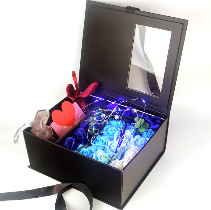 Fashion Online Rose Soap Rabbit Birthday Valentine's Girlfriend Gift Artificial Flowers' Presnets