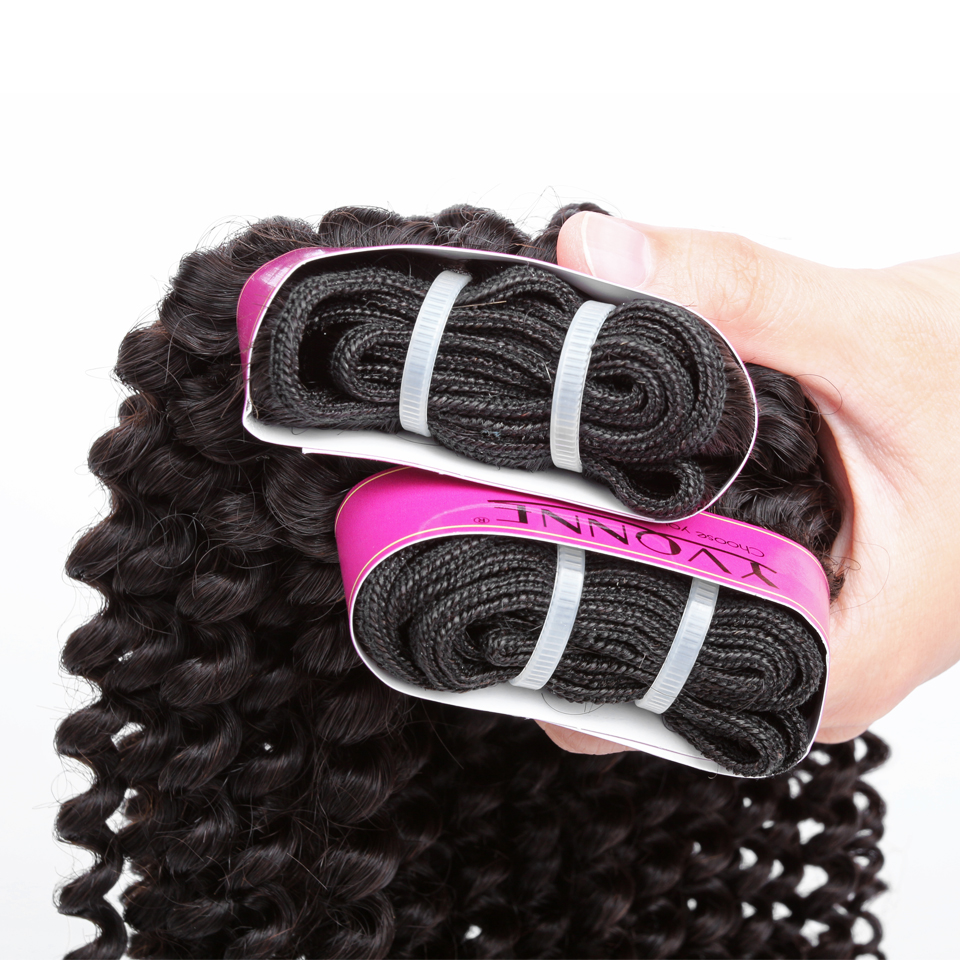 4B Kinky Curly Virgin Hair 3 Bundles Brazilian Hair Weave Bundles 100% Human Hair Natural Color