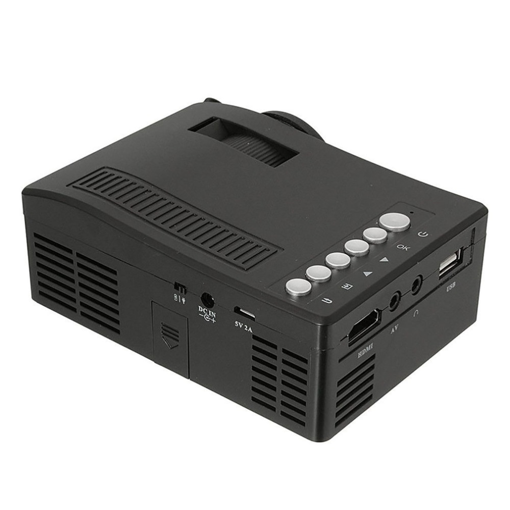 Portable LED LCD Projector Display Home Theater Cinema HD 1080p Proyector HDMI USB AV VGA SD Media