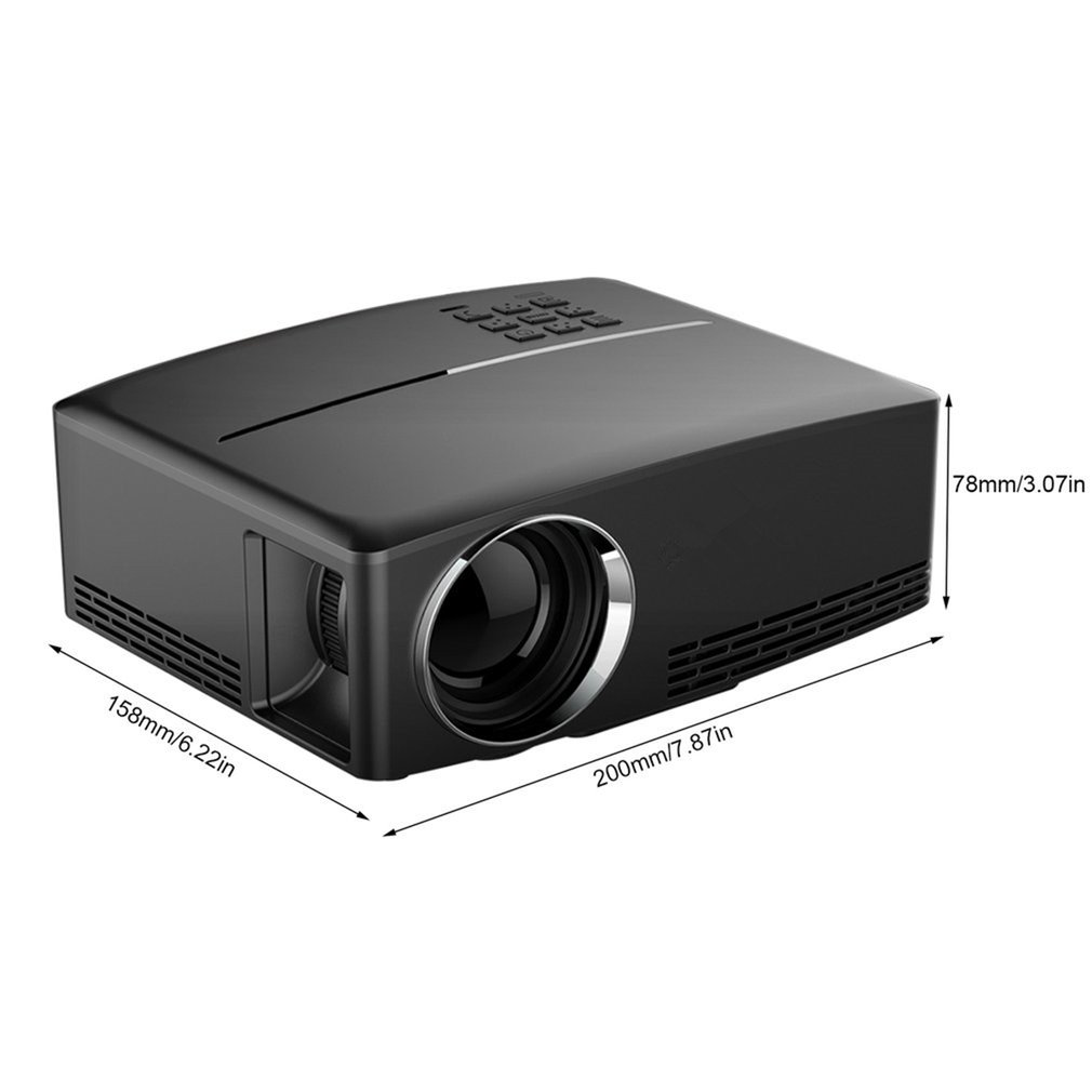 GP80LED Projector Home Theater Support HD 1080P 4k Optional Android Bluetooth Wireless WIFI Beamer