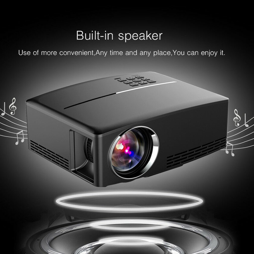 GP80LED Projector Home Theater Support HD 1080P 4k Optional Android Bluetooth Wireless WIFI Beamer