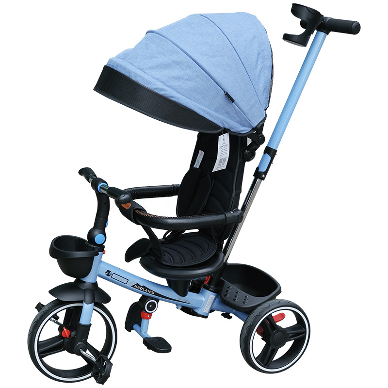 Children's tricycle bicycle 1-3-5-year-old large bike baby stroller 2-6 girl's bike