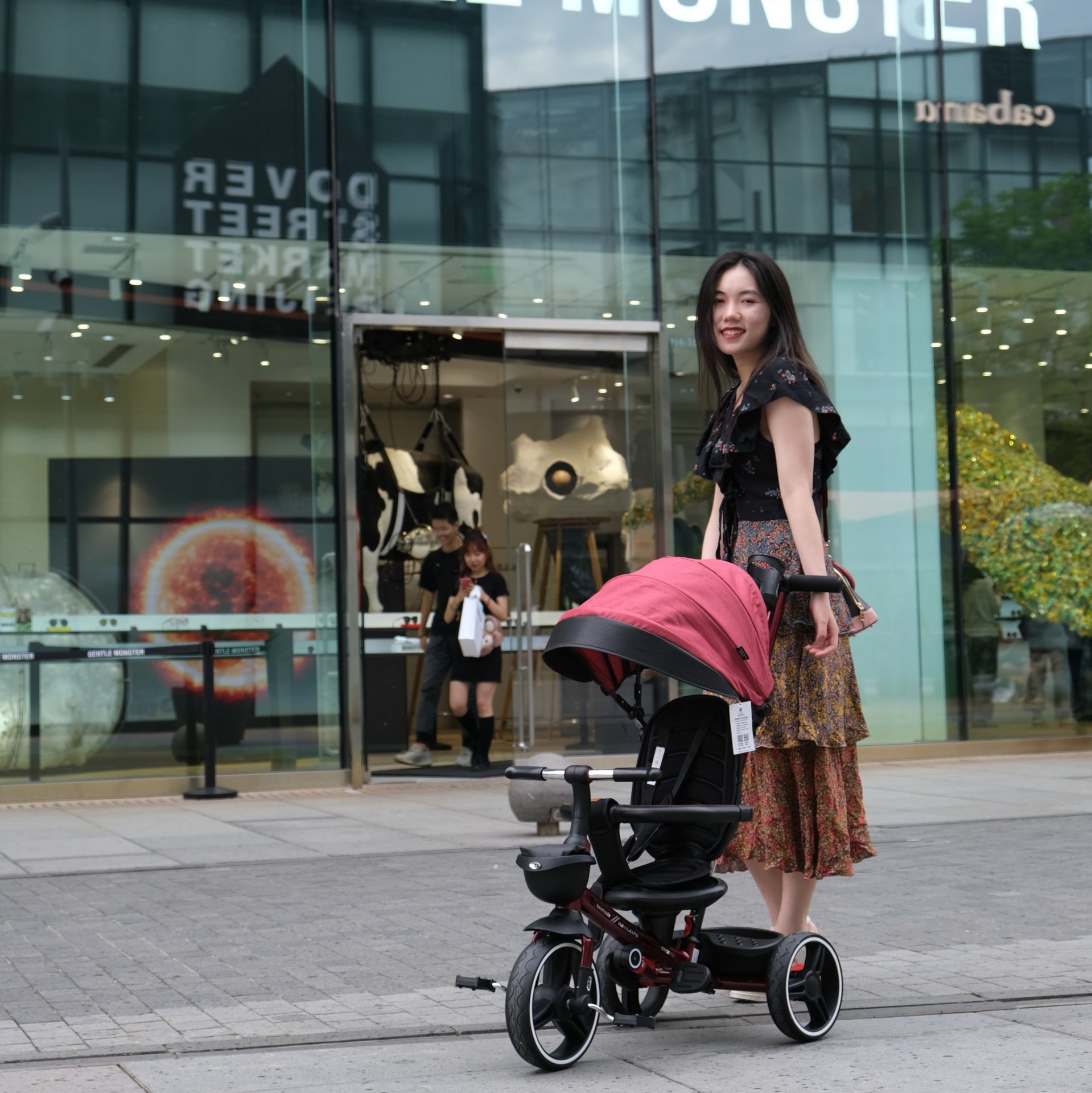 Children's tricycle bicycle 1-3-5-year-old large bike baby stroller 2-6 girl's bike