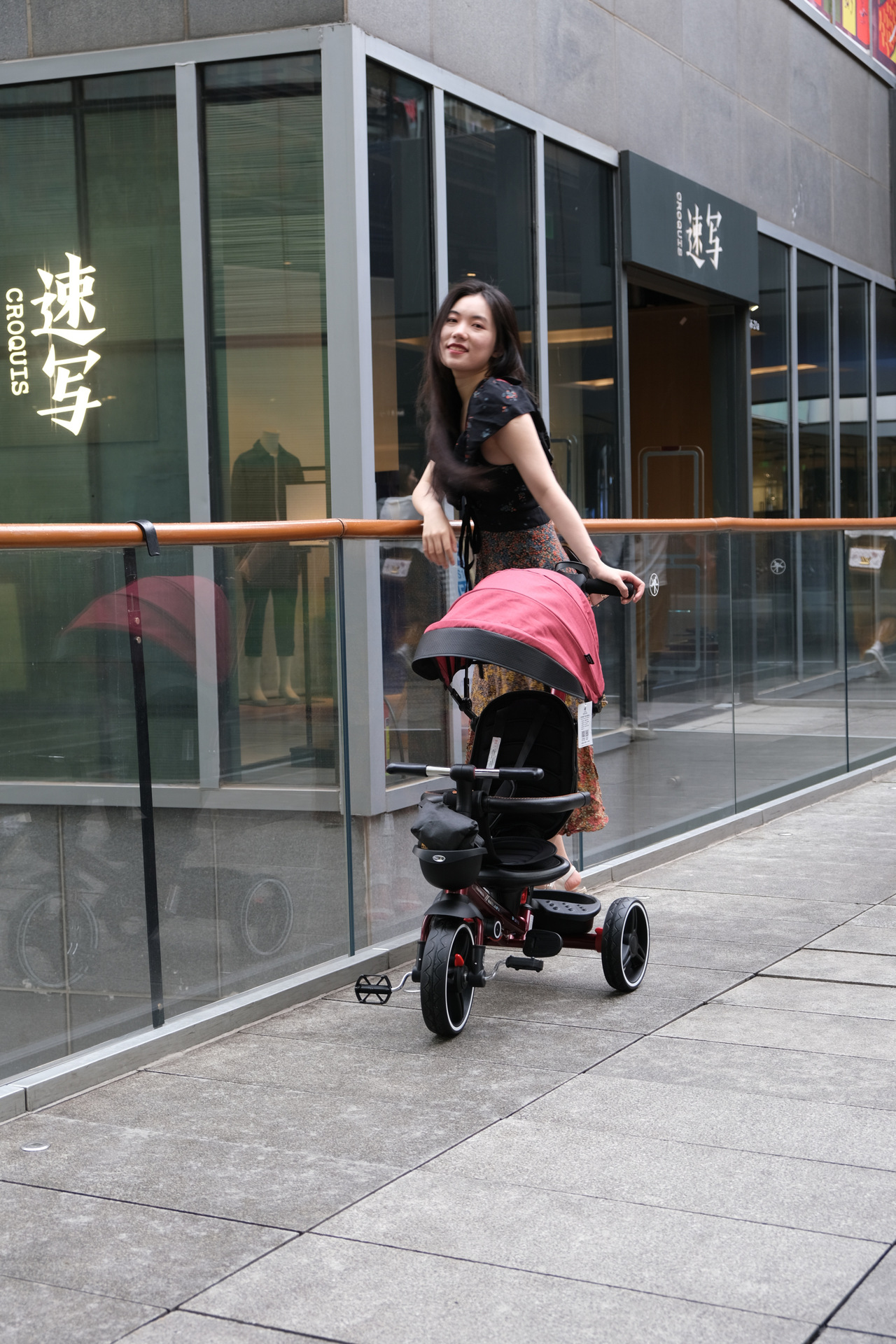 Children's tricycle bicycle 1-3-5-year-old large bike baby stroller 2-6 girl's bike