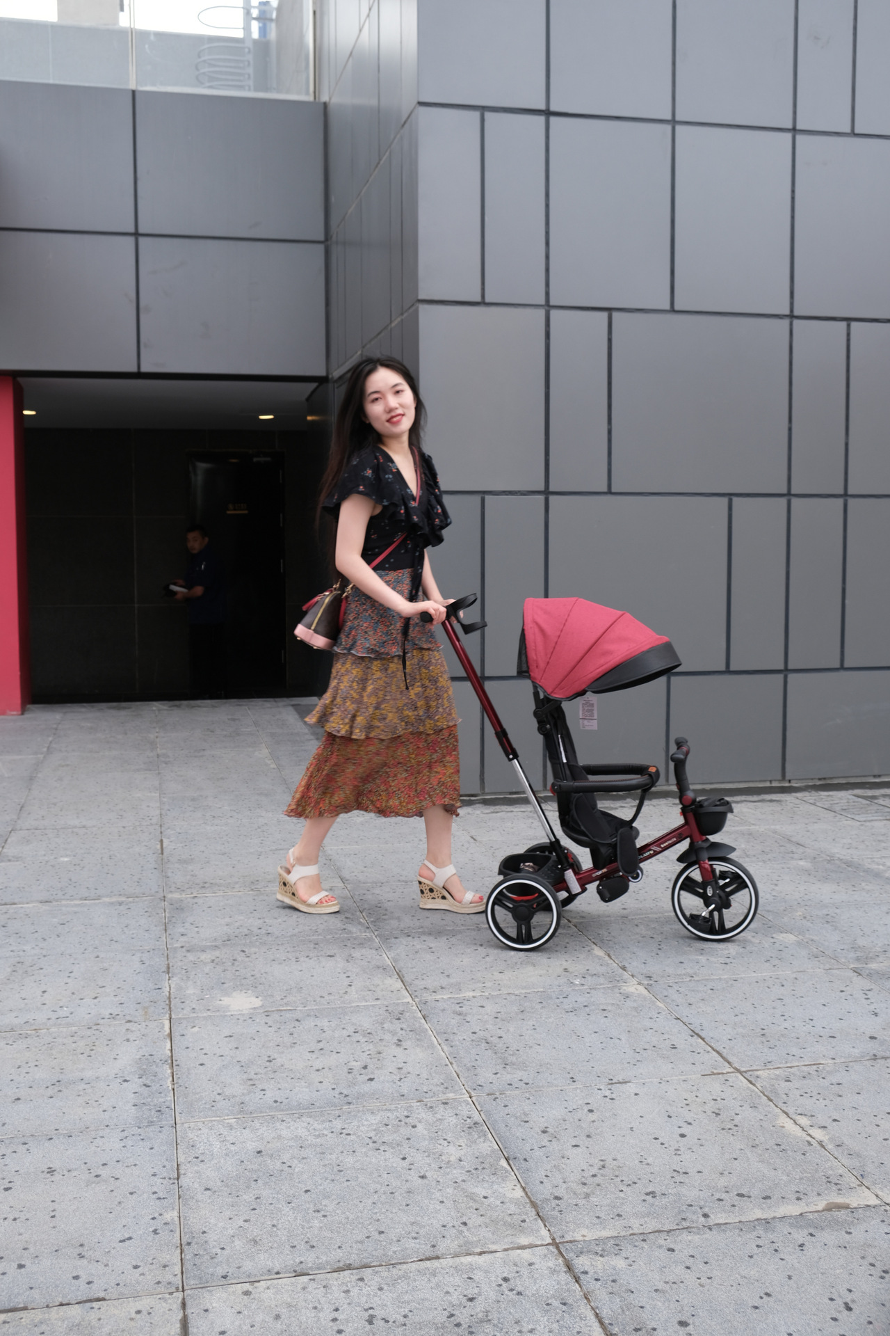 Children's tricycle bicycle 1-3-5-year-old large bike baby stroller 2-6 girl's bike