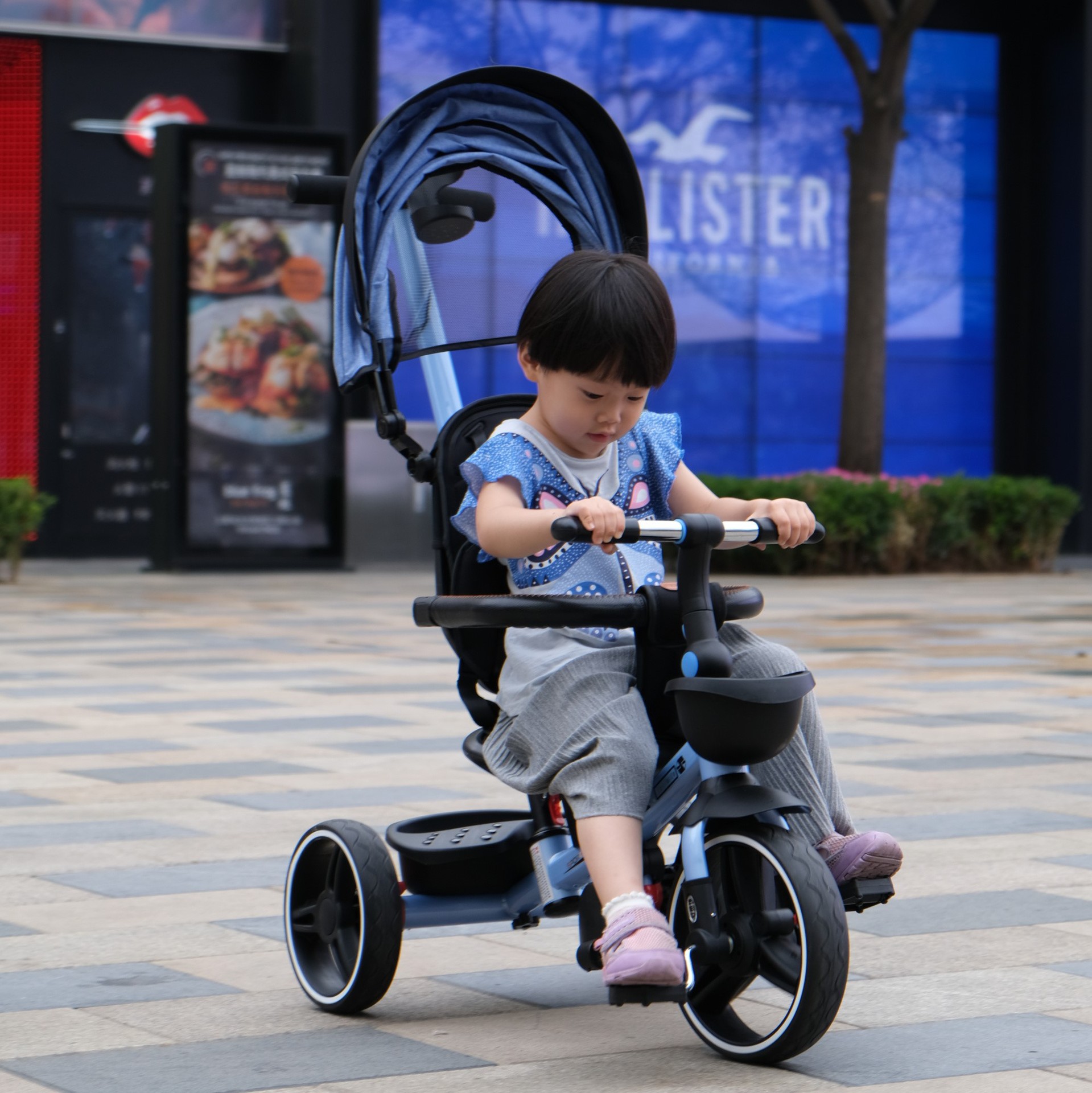 Children's tricycle bicycle 1-3-5-year-old large bike baby stroller 2-6 girl's bike