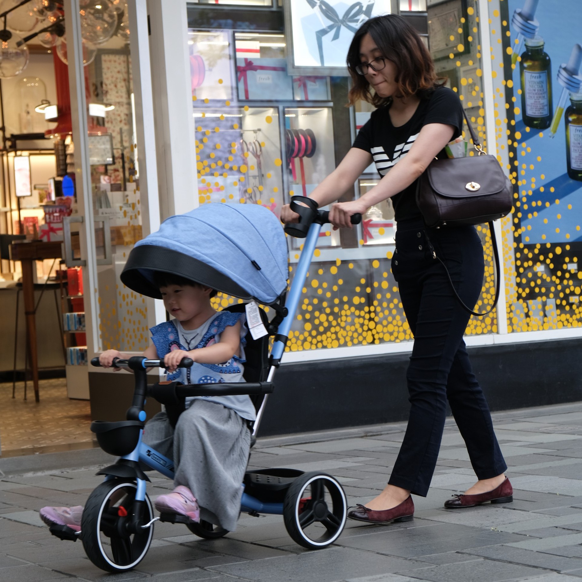 Children's tricycle bicycle 1-3-5-year-old large bike baby stroller 2-6 girl's bike