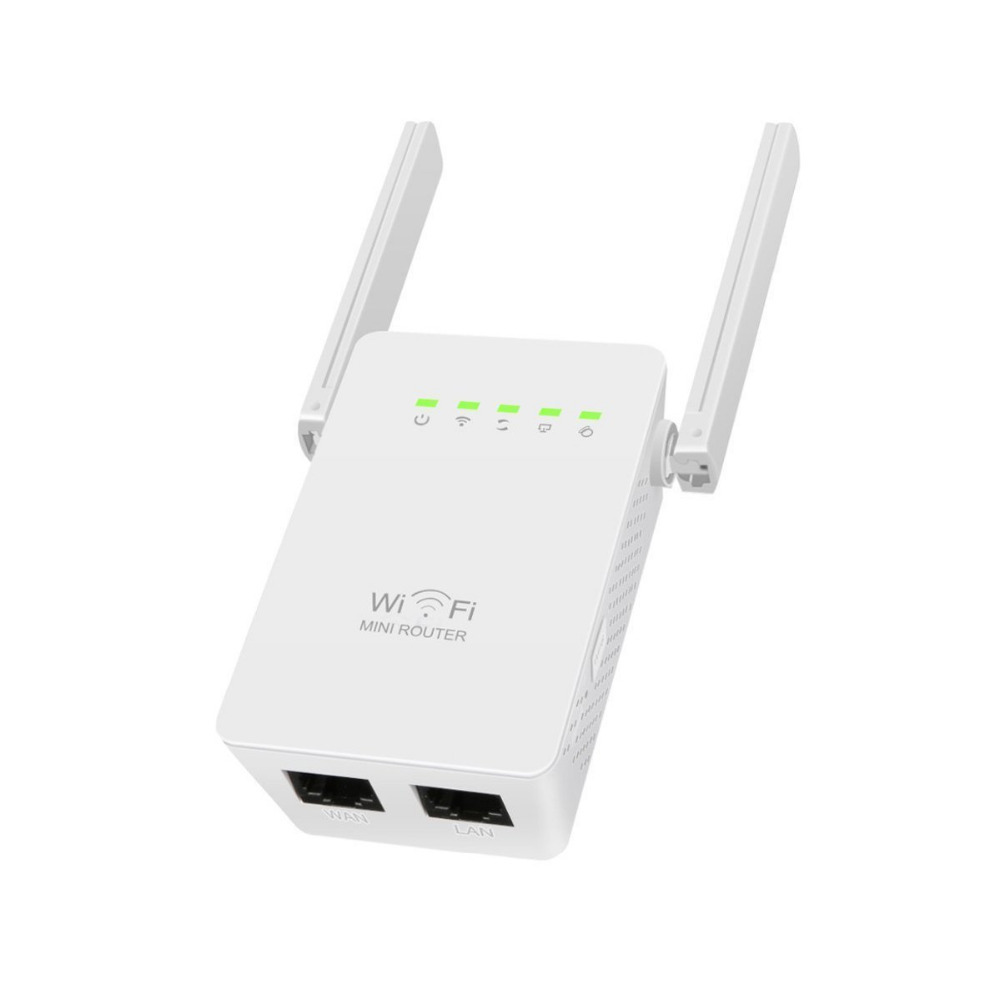 Repeater dual antenna WiFi signal amplifier