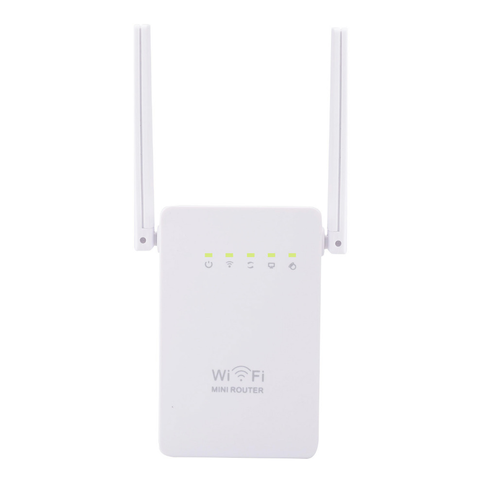 Repeater dual antenna WiFi signal amplifier