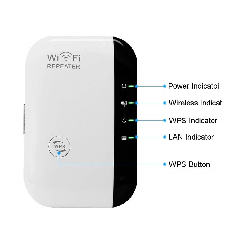 Wireless Repeater Router WiFi Signal Amplifier Small Bread Routing Extender 300m Wifi Extender