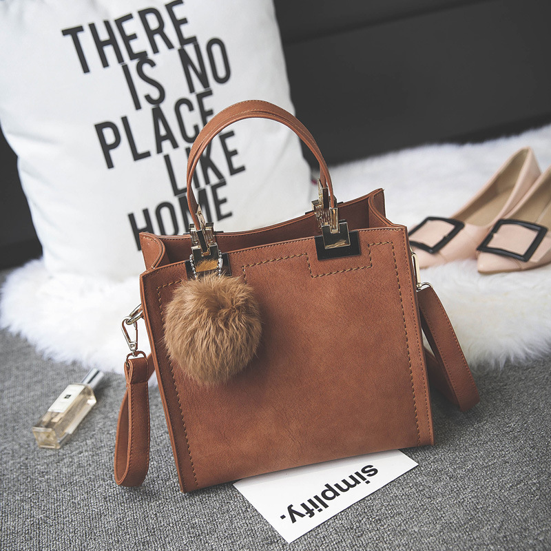 2020 New Retro Women's Handbag Maroon CrossBag Small Square Bag