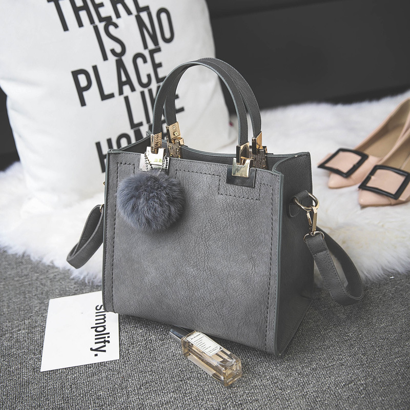 2020 New Retro Women's Handbag Maroon CrossBag Small Square Bag