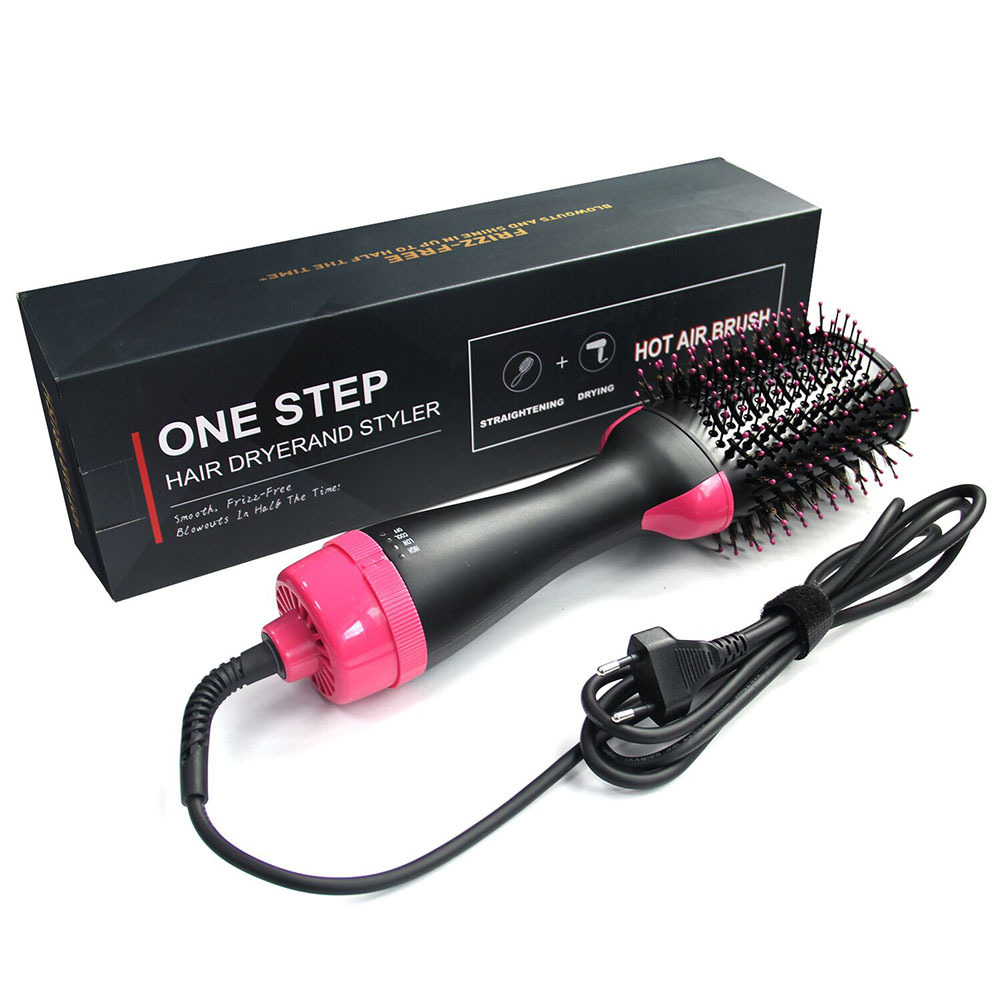 Blower multi function hair hot air comb negative ion modeling comb 2 in 1 blowing comb straightner