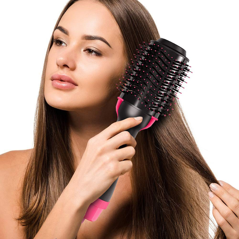 Blower multi function hair hot air comb negative ion modeling comb 2 in 1 blowing comb straightner