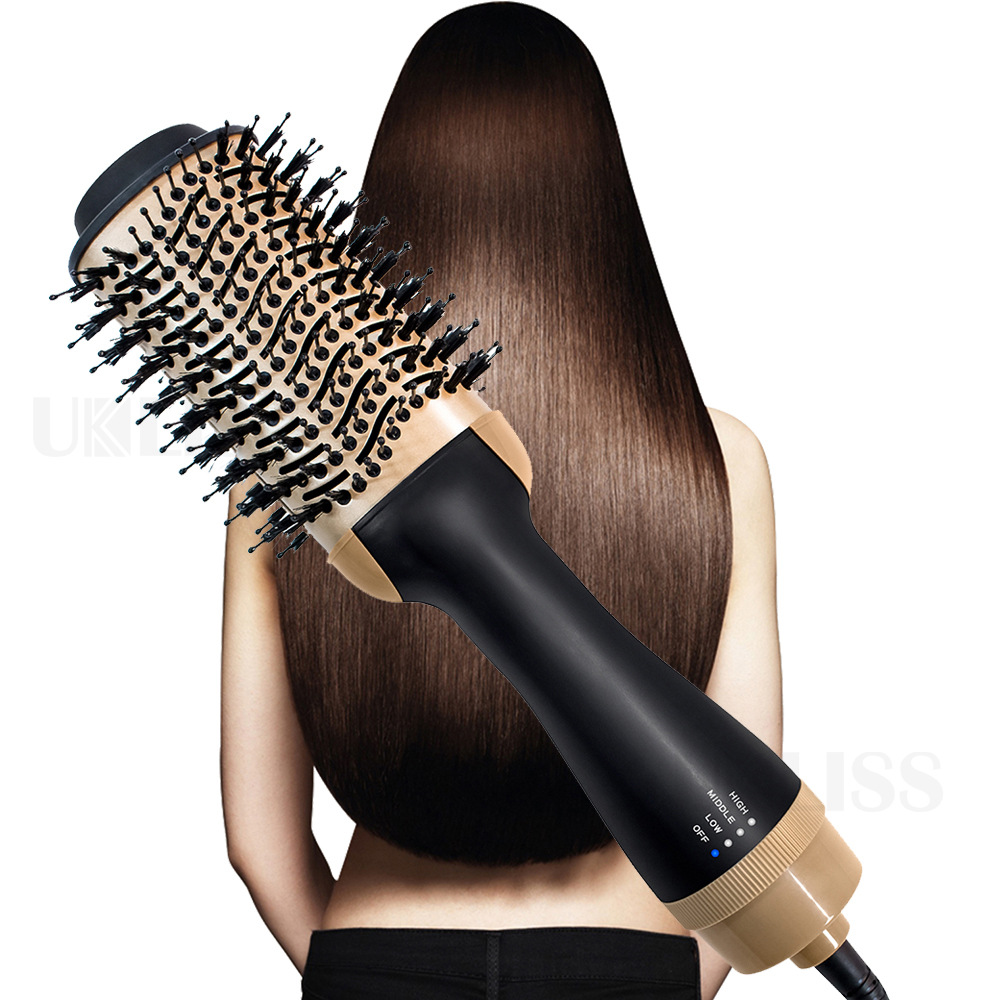 Blower multi function hair hot air comb negative ion modeling comb 2 in 1 blowing comb straightner