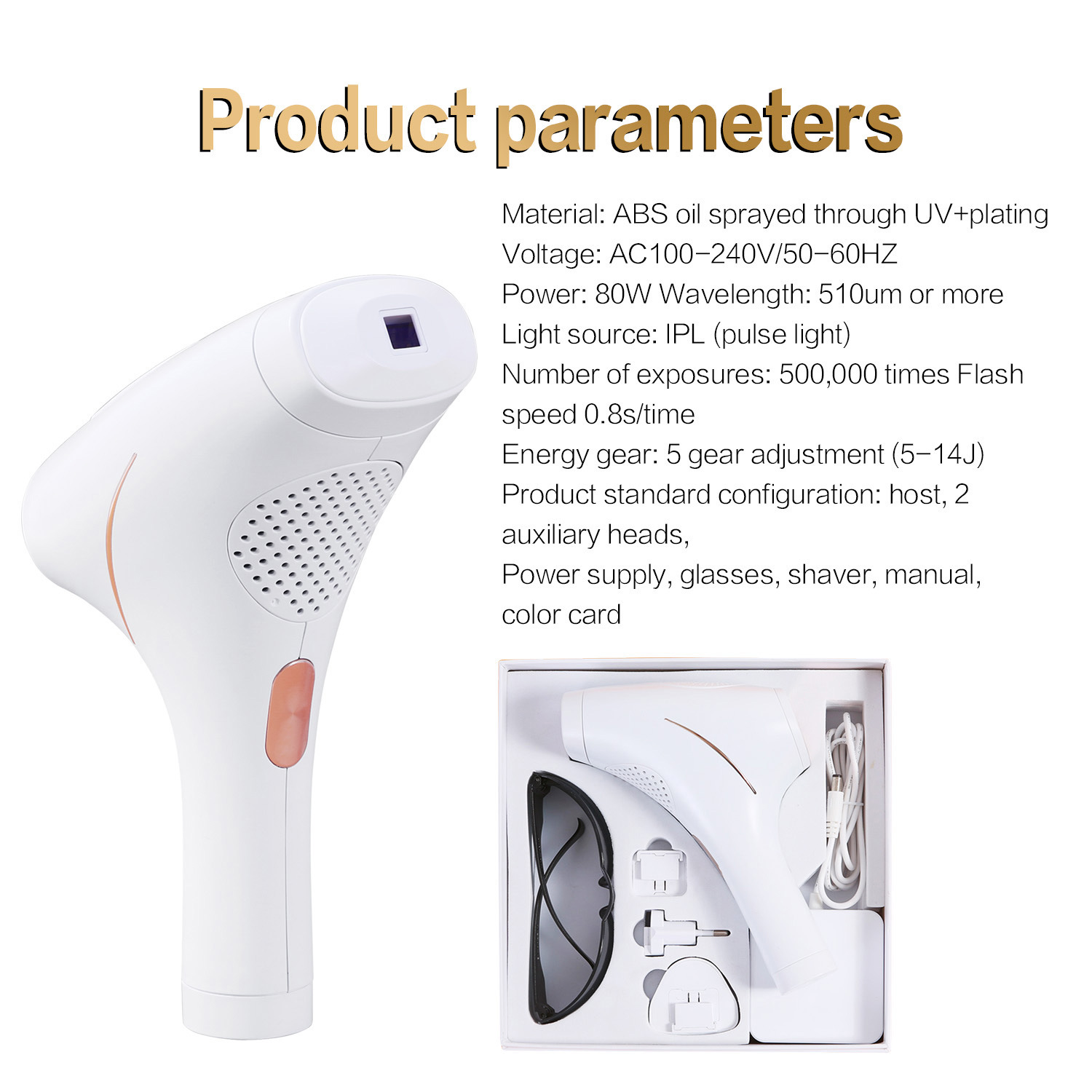 IPL photon freezing point rejuvenation beauty instrument household private leg hair removal
