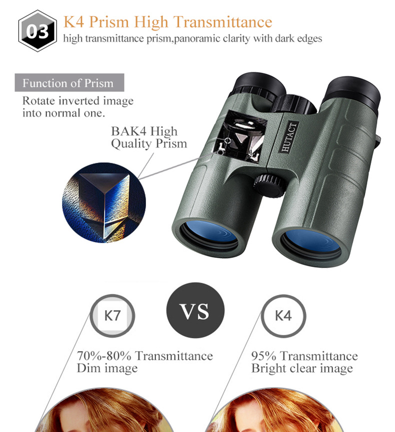 Binoculars 10X42 low light level night vision travel mobile phone camera telescope