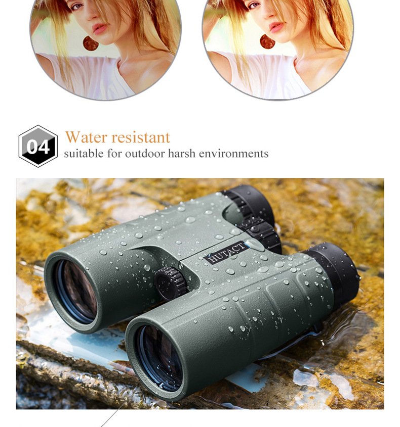 Binoculars 10X42 low light level night vision travel mobile phone camera telescope