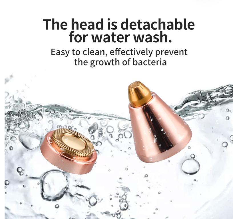 New electric eyebrow trimmer USB charging lipstick lady shaver 2 in 1 electric eyebrow trimmer