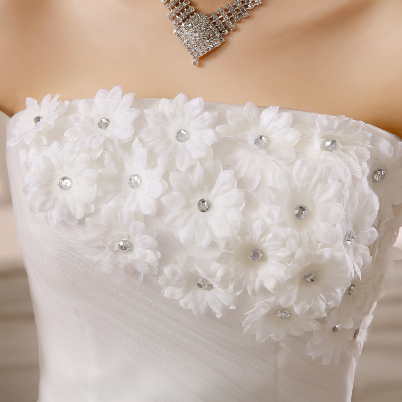 Wedding dress 2021 bridal flower lace bandage