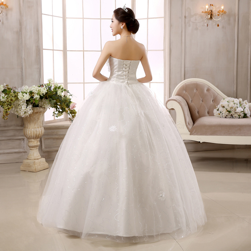 Wedding dress 2021 bridal flower lace bandage