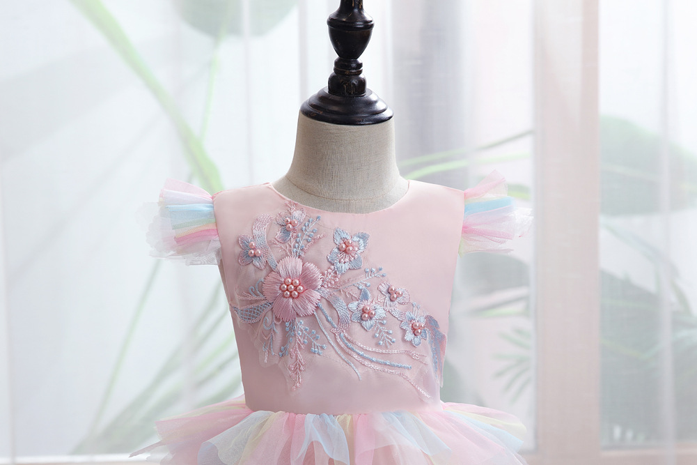 New baby fluffy dress good gift for 0-4 year girls