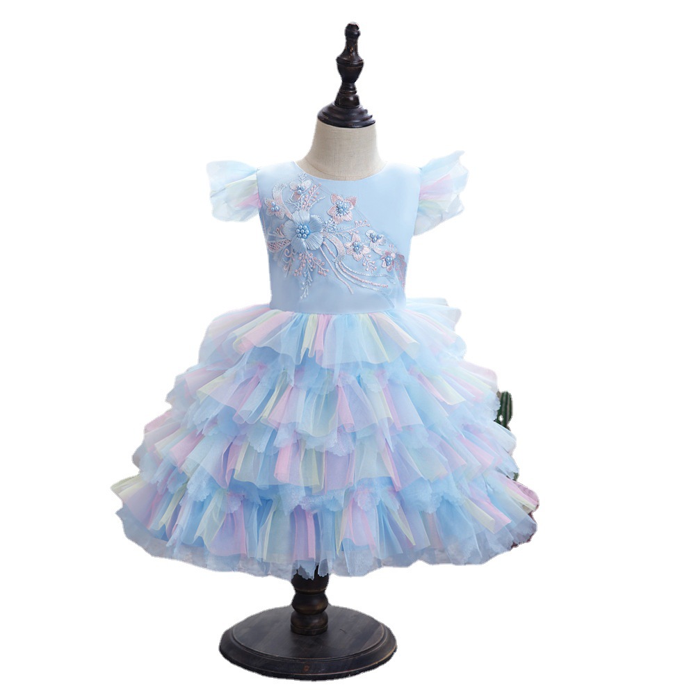 New baby fluffy dress good gift for 0-4 year girls