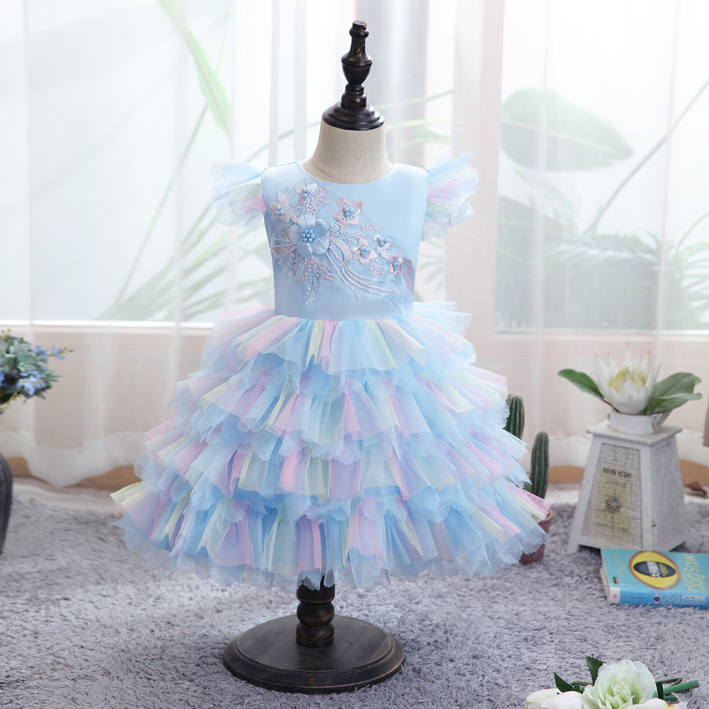 New baby fluffy dress good gift for 0-4 year girls