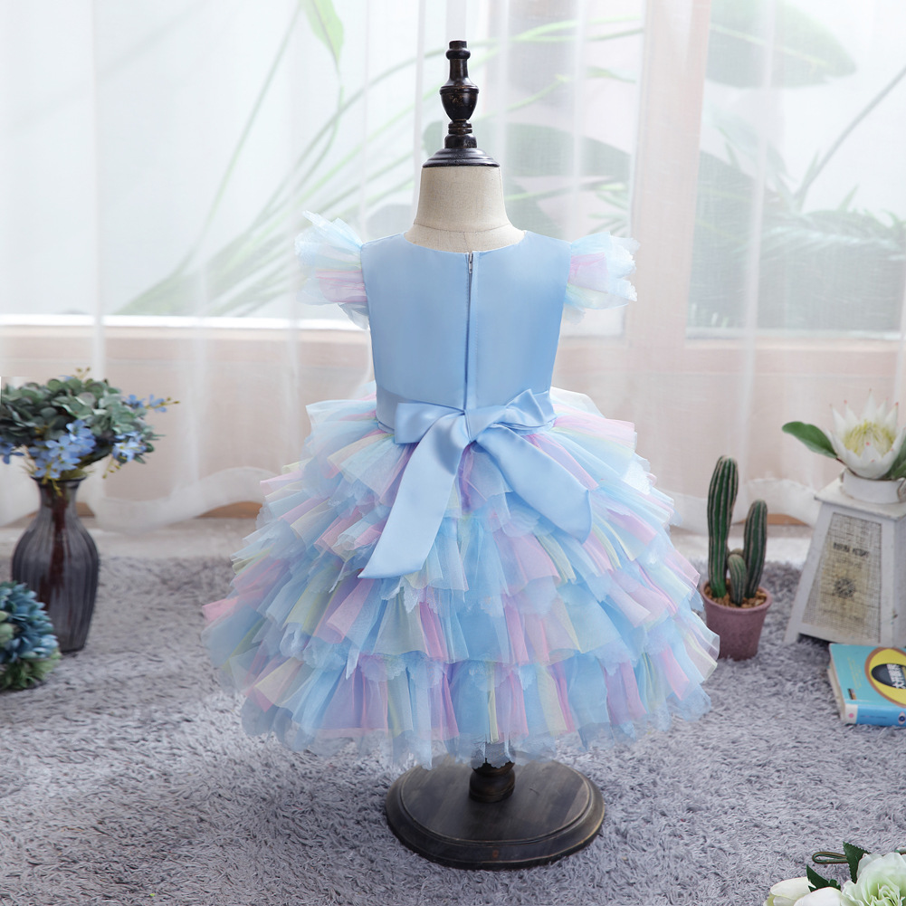 New baby fluffy dress good gift for 0-4 year girls