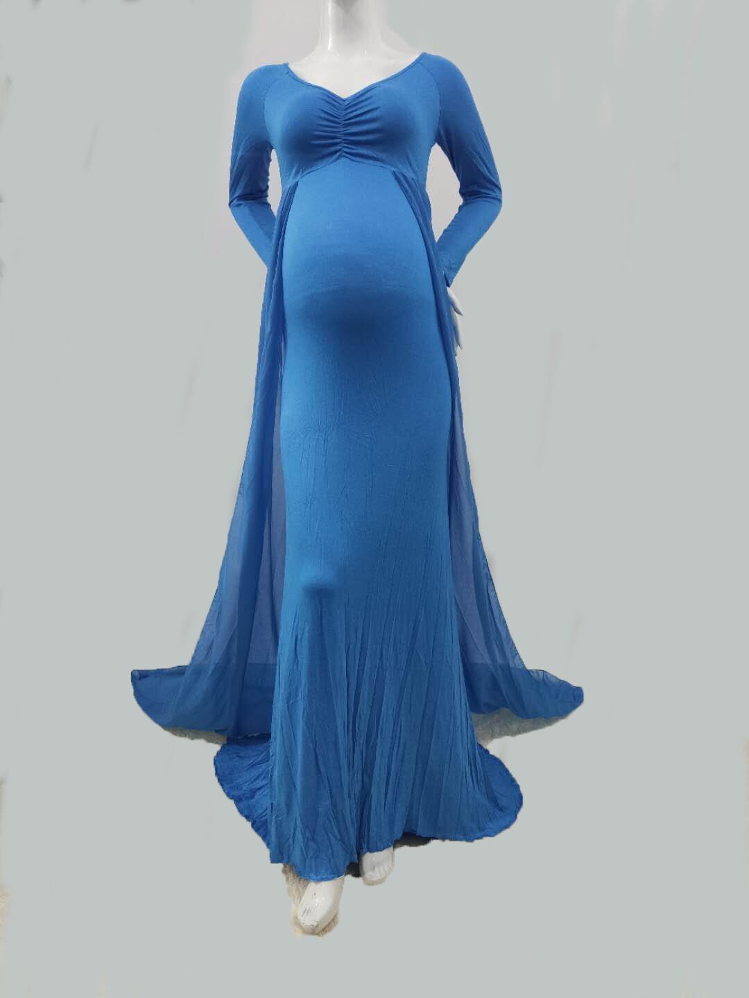 2021 Women's photography photo dress with floor sweeping long skirt for pregnant women