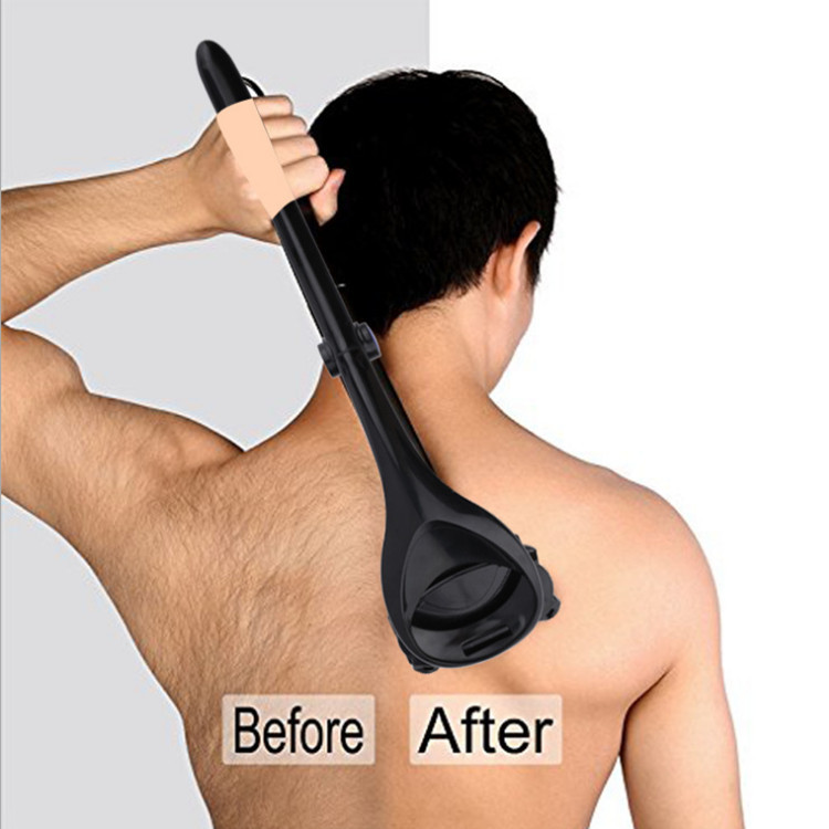 2021 2PCS New back shaver folding double head back hair remover hair scraper